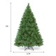 6 ft pre-lit PVC artificial Carolina pine tree with 260 warm LED lights and 49 pinecones, perfect for festive.