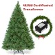 6-foot pre-lit Carolina pine tree with 260 warm LED lights and 49 pinecones, perfect for festive holiday decoration.