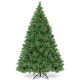 6 feet pre-lit artificial Carolina pine tree with 260 warm LED lights and 49 pinecones, perfect for festive decor.
