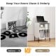 Record player stand in white showcasing a modern design, perfect as a nightstand or end table with ample storage space.