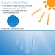 Rectangle swimming pool cover with bubbles, 12-mil thick PE, retains heat, minimizes evaporation, for 40FT x 20FT pools.