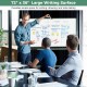 Double-sided magnetic whiteboard on wheels, 72" x 36", ideal for offices and classrooms with 360° rotation and sturdy.