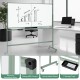 Rolling double-sided magnetic whiteboard on wheels with aluminum alloy frame, ideal for office and classroom use.
