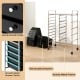 15-drawer rolling storage cart with chrome-plated metal frame and removable drawers, ideal for home or classroom.