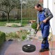 16-inch pressure washer surface cleaner attachment with dual jets for fast, streak-free cleaning of outdoor surfaces.