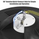 Close-up of the 3000psi pressure washer surface cleaner's quick-connect inlet for easy installation and operation.