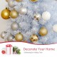 7 feet unlit artificial slim Christmas pencil tree with white branches, perfect for holiday decoration in any space.