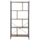 4-tier industrial bookshelf showcasing a modern design with open shelves, perfect for adding stylish storage to any.