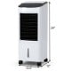 Portable evaporative air cooler fan with remote control, 29" tall, compact design, ideal for home and office use.
