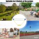 Portable badminton set with a lightweight design, suitable for grass fields, beaches, and backyards for various sports.