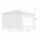10x10 feet outdoor canopy tent with 4 removable sidewalls, featuring durable waterproof fabric and UV protection for.