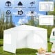 10x10 feet outdoor canopy tent with removable sidewalls, waterproof PE fabric, ideal for parties and backyard events.
