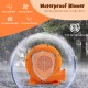 Waterproof 550W air blower with GFCI plug, designed for inflatables, featuring a strong airflow and portable design.