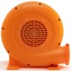 Orange 550W air blower with a wide air vent, designed for inflatables, featuring a 25-foot GFCI power cable.