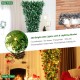 7.5 feet pre-lit upside down Christmas tree with 1100 snowy tips and 400 warm white LED lights for festive decor.