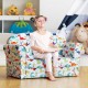 Double kids dinosaur sofa with soft velvet surface, perfect for reading and lounging in comfort. Ideal for indoor or.