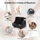 Foot and calf massager in black with heat and vibration, designed for relieving tired feet and leg pain.