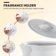 Fragrance holder for the Bathroom Towel Warmer Bucket, designed for adding scent discs to enhance towel freshness.