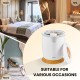 Bathroom towel warmer bucket in white with fragrance holder, ideal for warming towels and bathrobes at home or spa.