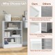 3-tier white bookcase with adjustable shelves, sturdy design, and minimalist style for versatile home organization.
