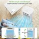 Portable evaporative air cooler with 120° auto oscillation, 3 modes, and 2.6-gallon water tank for efficient cooling.