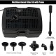 All-in-One 660 GPH pond filter pump with sterilizer, three fountain heads, and adjustable fountain pole for versatile.
