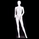 5.8 feet female mannequin with hands on waist, made of durable plastic and aluminum, ideal for displaying fashionable.