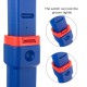 Close-up of the adjustable height mechanism on the Kids Adjustable Height Basketball Hoop Stand, featuring a secure.