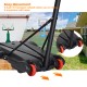 Adjustable basketball hoop system stand with wheels for easy movement, featuring a durable all-weather backboard.