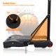 Stable base of the adjustable basketball hoop system, designed for water or sand filling for added stability.