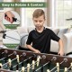 54-inch indoor competition soccer table with anti-slip handles and sturdy iron rods for easy control and gameplay.