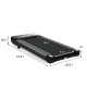 Under Desk Walking Pad Treadmill with 41" x 17" walking area, touchable LED display, and compact design for easy.