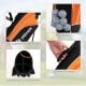 Complete golf club set for children age 11-13 in orange, featuring a stand bag with mesh pocket and convenient handle.