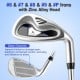 #6, #7, #8, #9 irons with zinc alloy head and steel shaft for enhanced control and accuracy in golf shots.