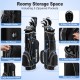 Men’s Profile complete golf club set in black with a convenient stand bag and multiple storage pockets for golf.