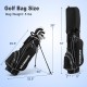 Men’s Profile complete golf club set in black, featuring a convenient stand bag with adjustable straps for easy.