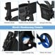 Detail shot of the 3 Wheels Folding Golf Push Cart features, including storage bag, drink holder, and adjustable handle.