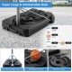 Thickened base of the basketball hoop, designed for stability with options to fill with water or sand for outdoor use.