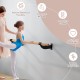 4 feet wall-mounted ballet barre made of solid beech wood, ideal for yoga and ballet training at home or studio.