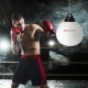 Heavy 18-inch white punching water bag with adjustable chain, ideal for enhancing reaction ability in boxing training.