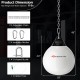 18-inch heavy punching water aqua bag in white with adjustable chain, designed for home and gym workouts, max weight.