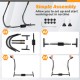 Fitness AB trainer assembly steps showcasing padded support and anti-slip handles for a total body workout.