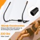 Fitness AB trainer with padded head support, sturdy construction, and 330 lbs max load for effective total body.
