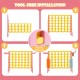Tool-free installation steps for the 4-in-a-Row Connect Game with Basketball Hoop in pink, showcasing the click-into.