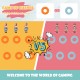 4-in-a-Row Connect Game with basketball hoop and toss rings, designed for indoor and outdoor family fun.