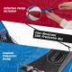 Dual Shot Basketball Arcade Game featuring a smooth polyester ramp and tear-resistant net, includes inflation pump and.