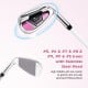 Women's golf club set featuring stainless steel #5 to #S irons, designed for stability and accuracy on the course.