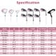 Women's complete golf club set in pink, featuring a driver, irons, and putter, designed for right-hand use.