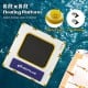 8 ft x 8 ft inflatable dock platform with waterproof PVC, D-rings, and portable design for lake lounging and sunbathing.