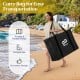 Carry bag for the 8 ft x 8 ft inflatable dock platform, featuring a portable and foldable design for easy.
